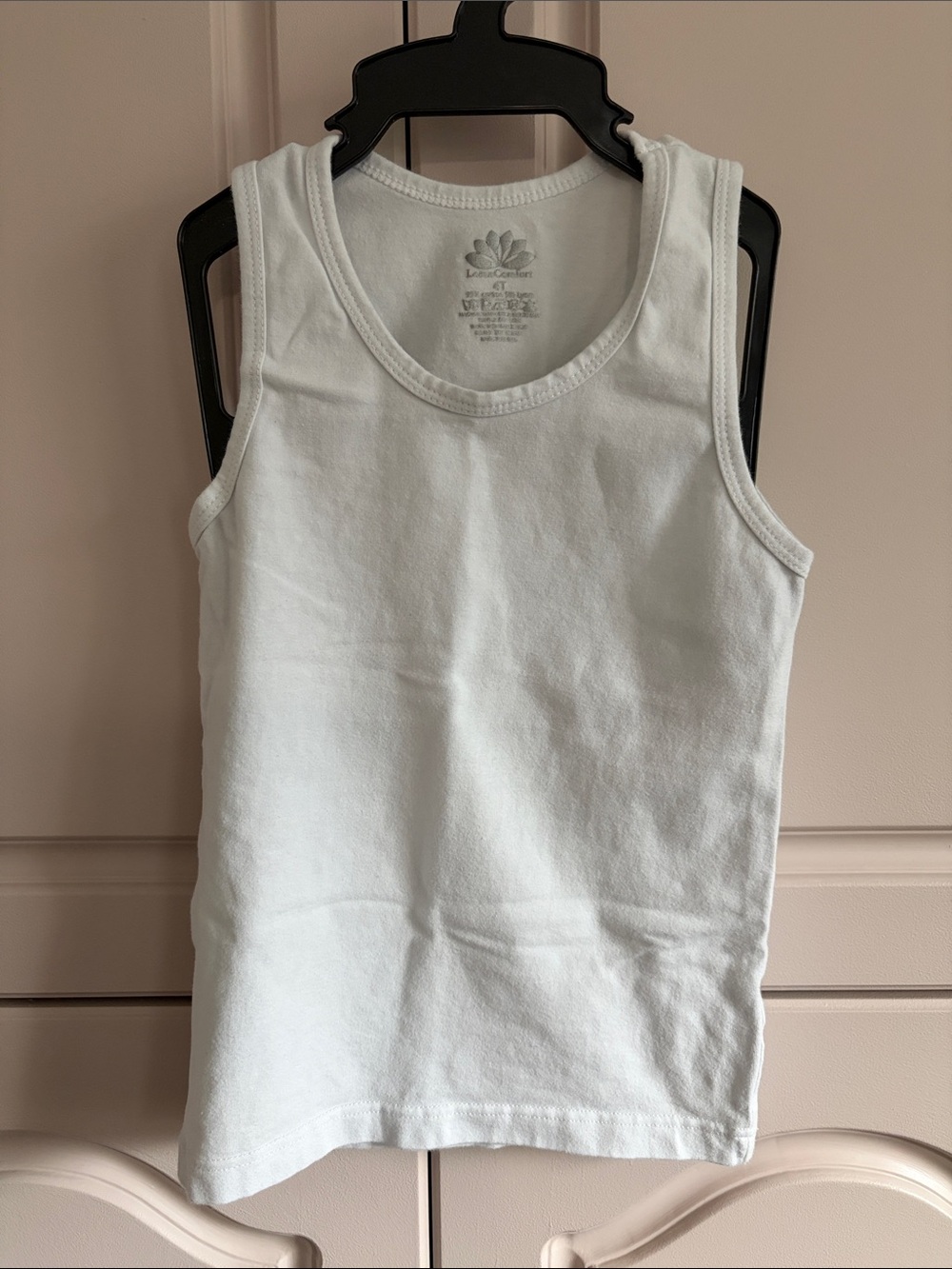 NWOT Lotus Comfort Pack of 3 White Undershirts / Tank Tops 4T